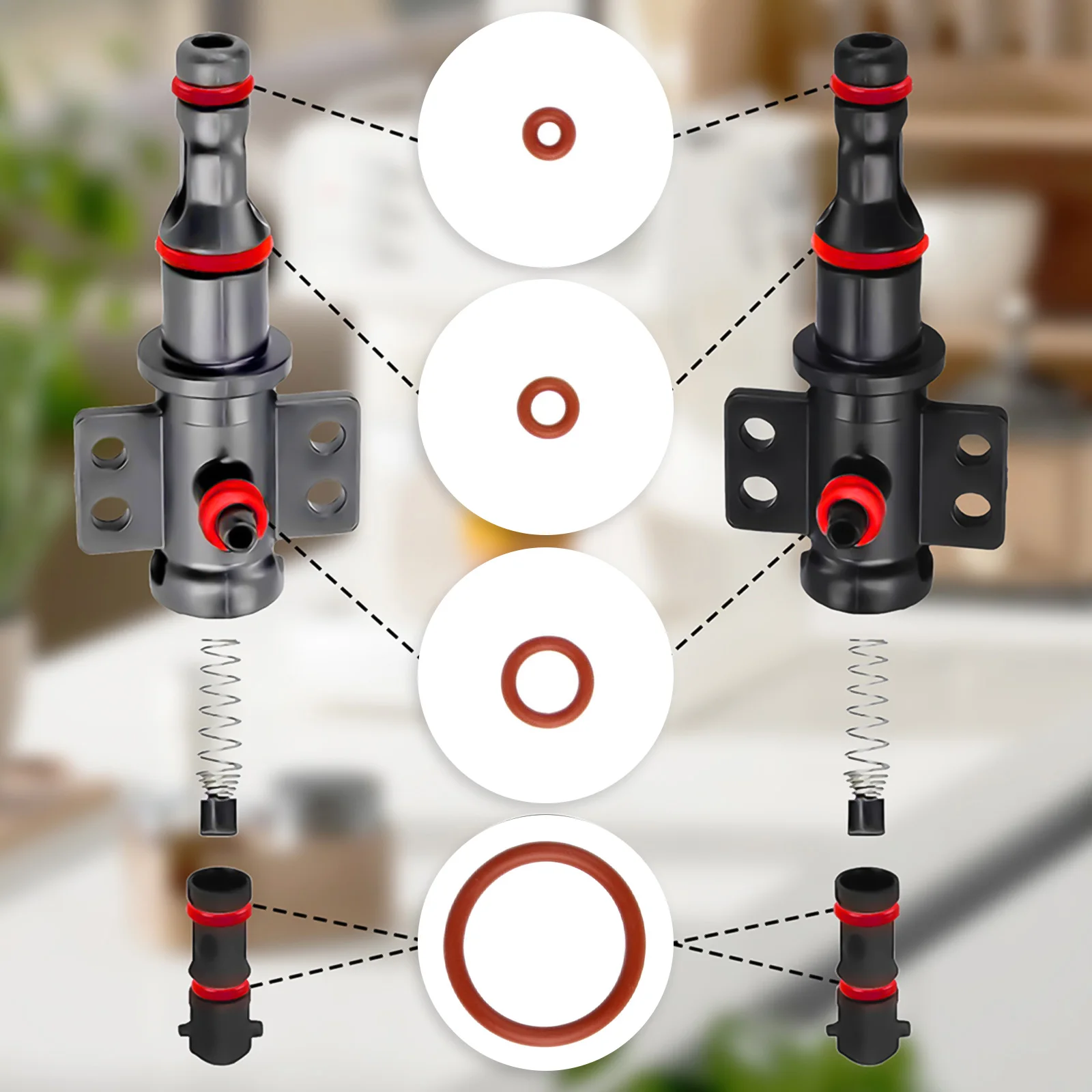 Kitchen Appliances Outlet - 30 ピース/セット O リング SAECO コーヒーマシン蒸気バルブ水出口バルブメカニカルシールキッチン家電アクセサリー