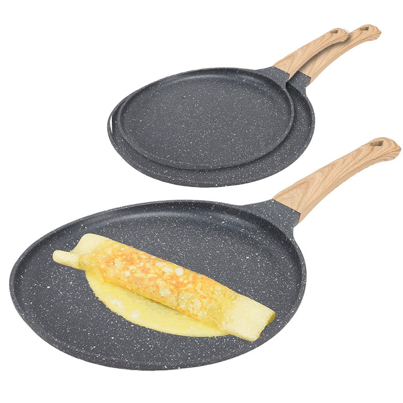 Electric Griddle Pancake - セラミックコーティング卵焼きグリドルパン 20/24/28cm ノンスティッククレープパン ピザフライパン オムレツステーキ調理用パン キッチン用品