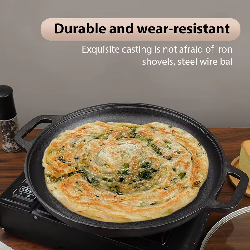 頑丈な鋳鉄製フライパン、ノンスティック加工、ステーキ、卵、パ - Electric Griddle Pancake のレビューと価格