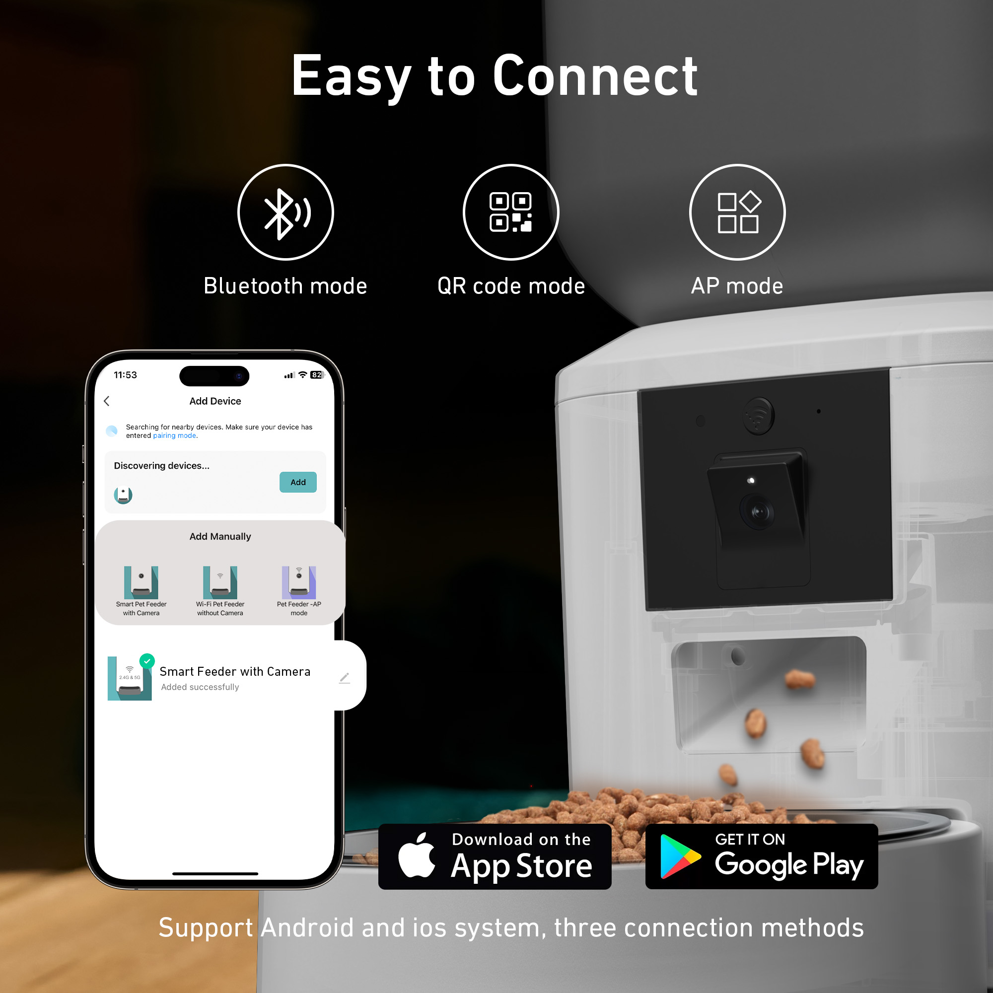 カメラとビデオを備えた自動猫フードディスペンサー,スマートボ - Kitchen Appliances Video のレビューと価格