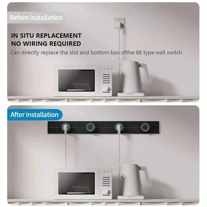 電源レールソケット キッチン拡張ソケット 家庭用電化製品 ポ - Kitchen Appliances Outlet のレビューと価格