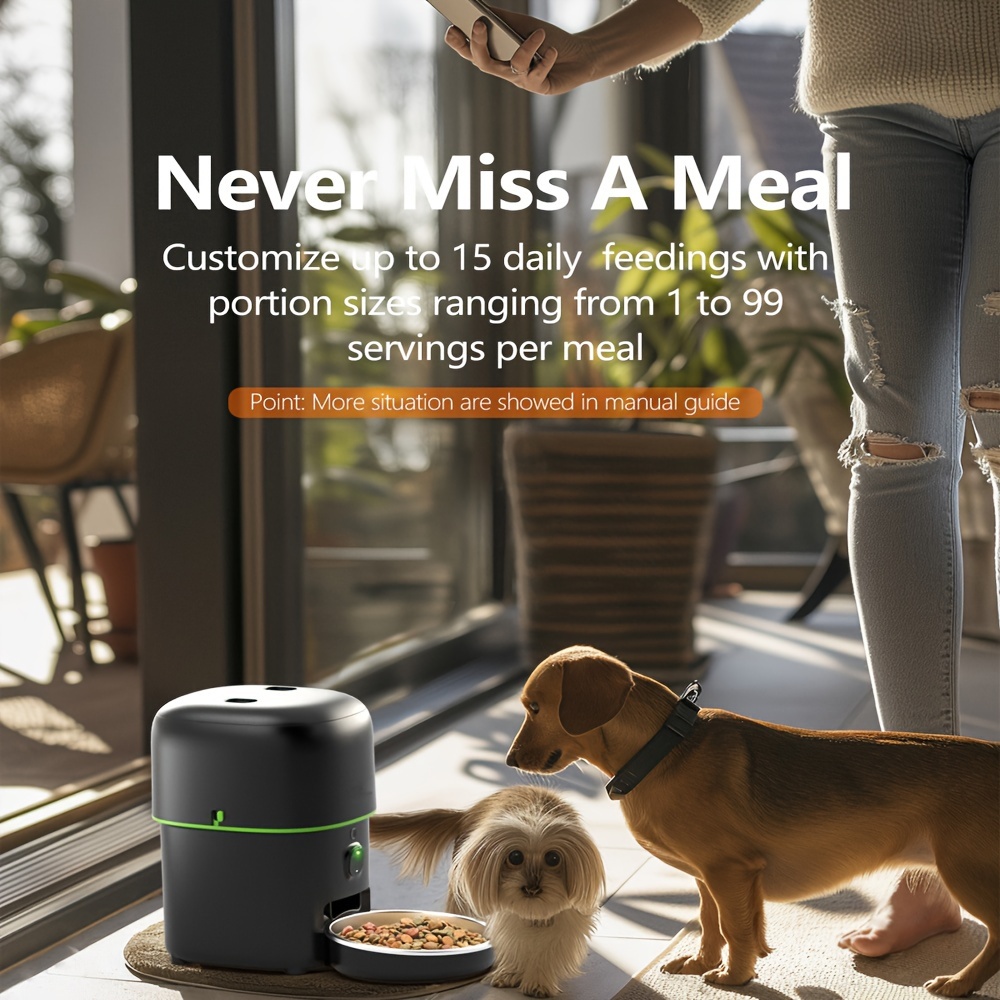 2L 5Gカメラ付きペットフィーダー、自動猫スマートフードデ - Kitchen Appliances Video のレビューと価格
