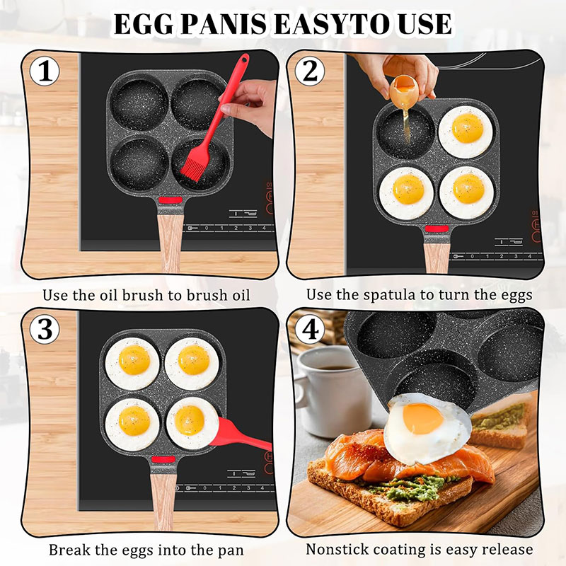 深型卵焼きフライパン 蓋付き 4カップ ノンスティック グラ - Electric Griddle Pancake のレビューと価格