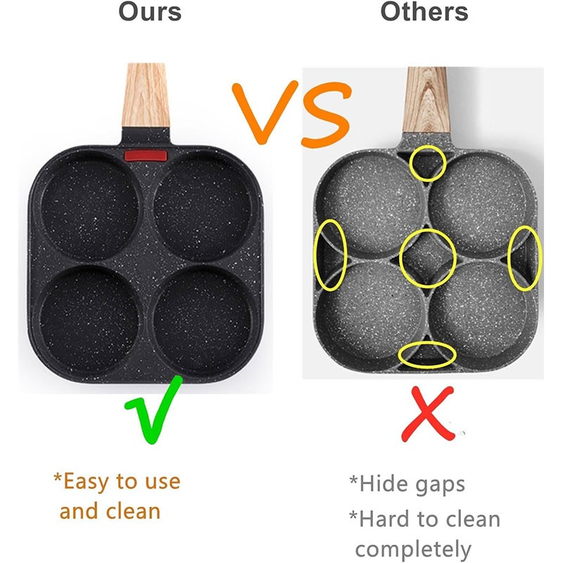 深型卵焼きフライパン 蓋付き 4カップ ノンスティック グラ - Electric Griddle Pancake のレビューと価格
