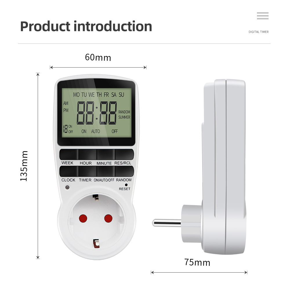 デジタルタイマースイッチ電子 12/24 時間プログラマブル - Kitchen Appliances Outlet のレビューと価格
