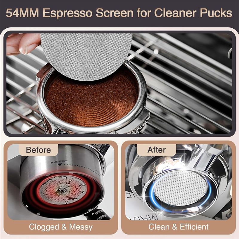 ABUN 54mm ボトムレス・ポルタフィルター（パックスク - Breville Espresso Barista Express のレビューと価格