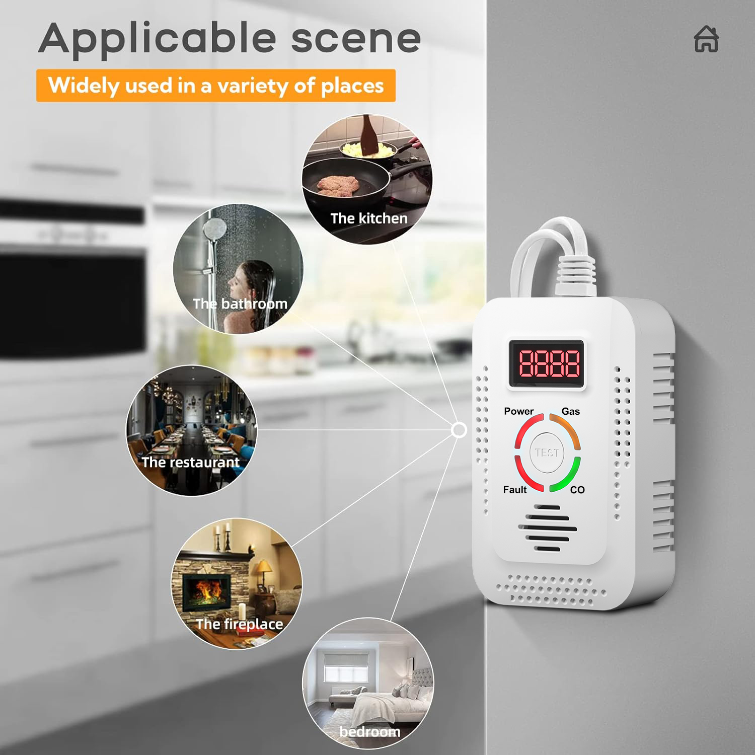 天然ガス検知器 2in1 および一酸化炭素 CO 検知器、キ - Kitchen Appliances Video のレビューと価格
